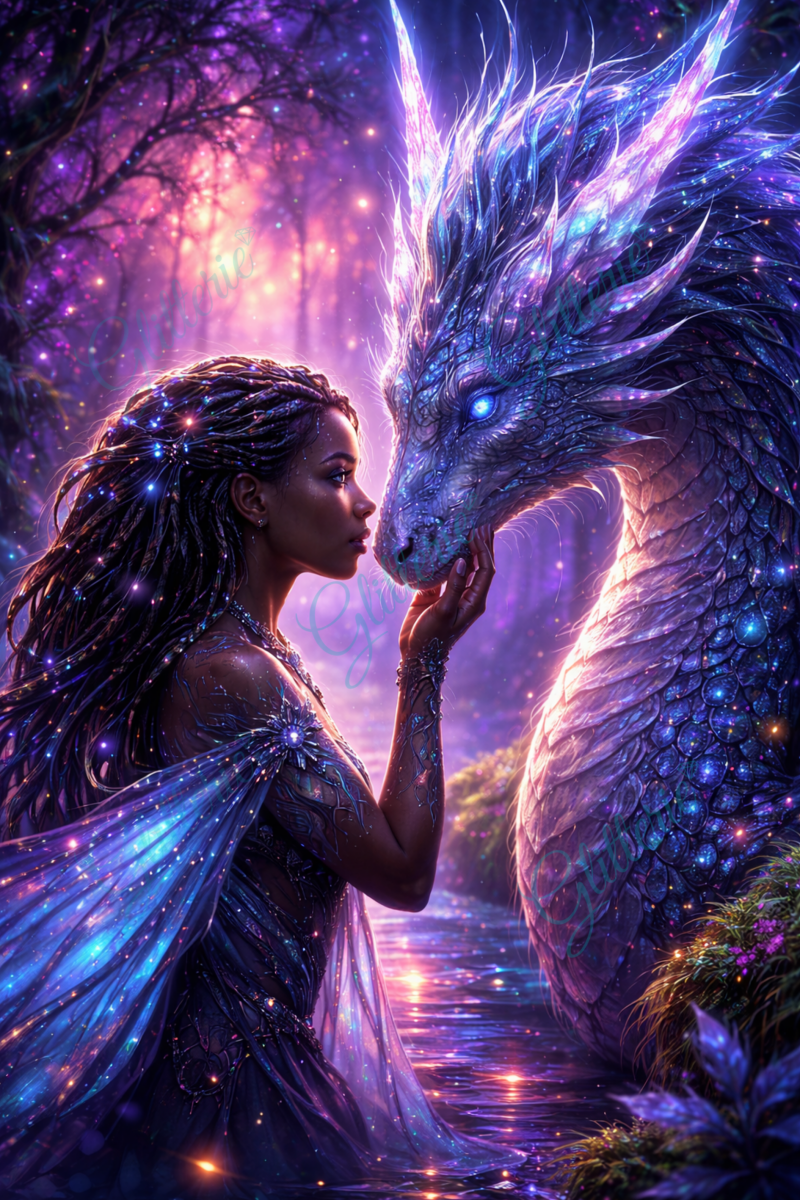 Broderie Diamant - L'éveil du dragon céleste - Glitterie