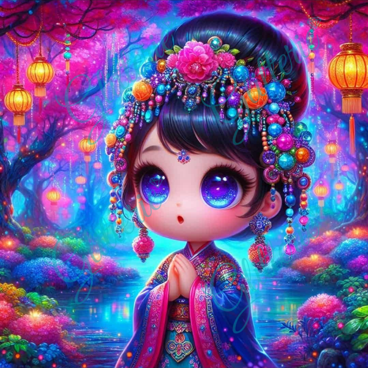 Broderie Diamant - Lumière de Prospérité - Glitterie