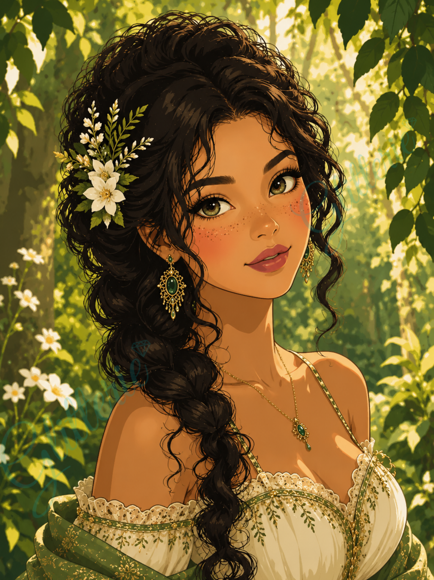 Broderie Diamant - Le secret du jasmin