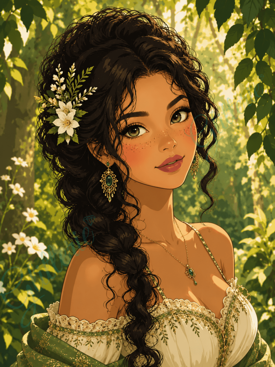 Broderie Diamant - Le secret du jasmin - Glitterie