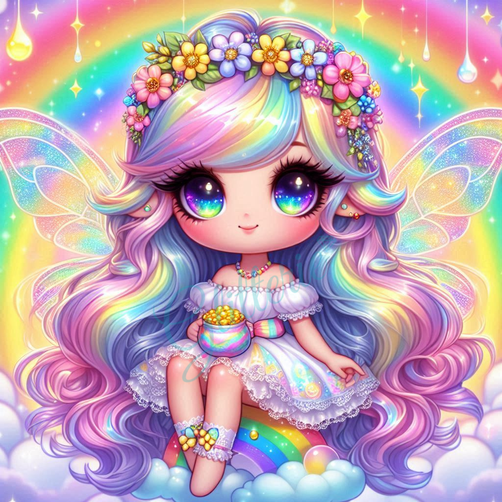 Broderie Diamant - Fée des songes pastel