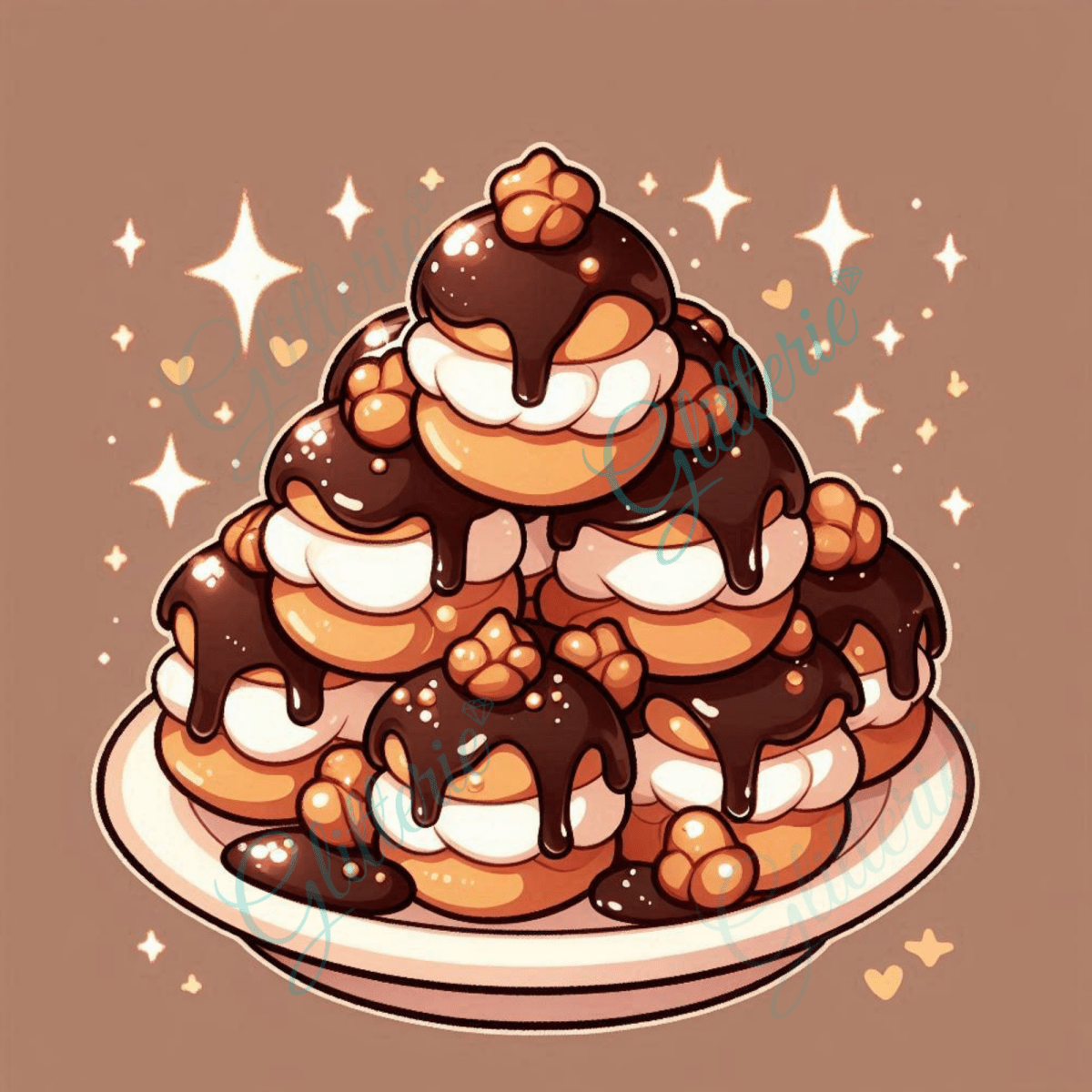 Broderie Diamant - Profiteroles enchantées - Glitterie