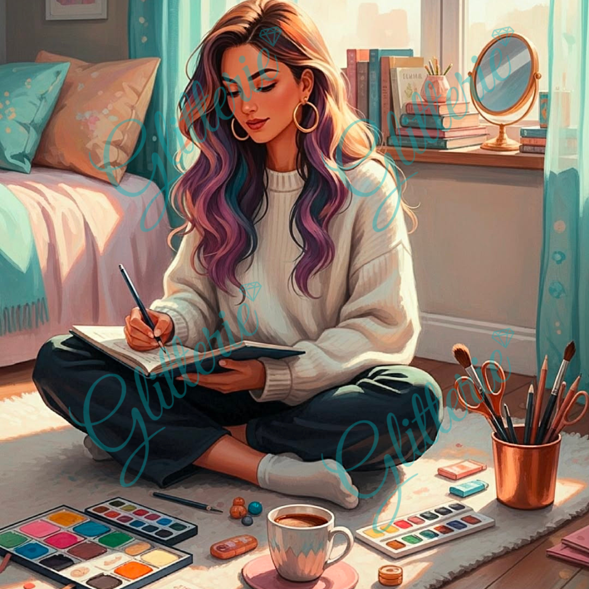 Broderie Diamant - Moment détente