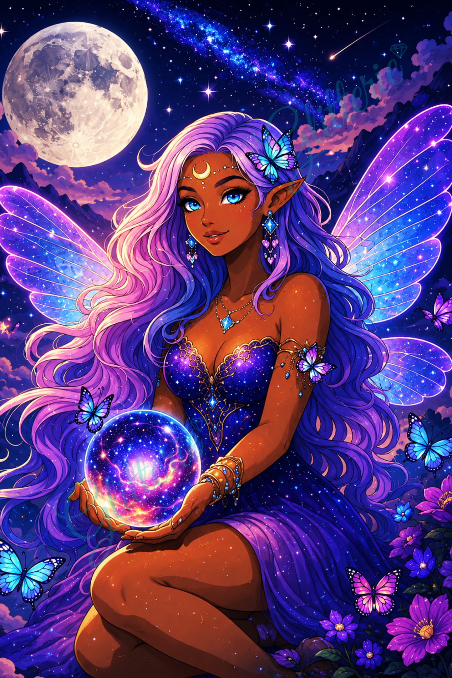 Broderie Diamant - Lyrae, Fée des Galaxies