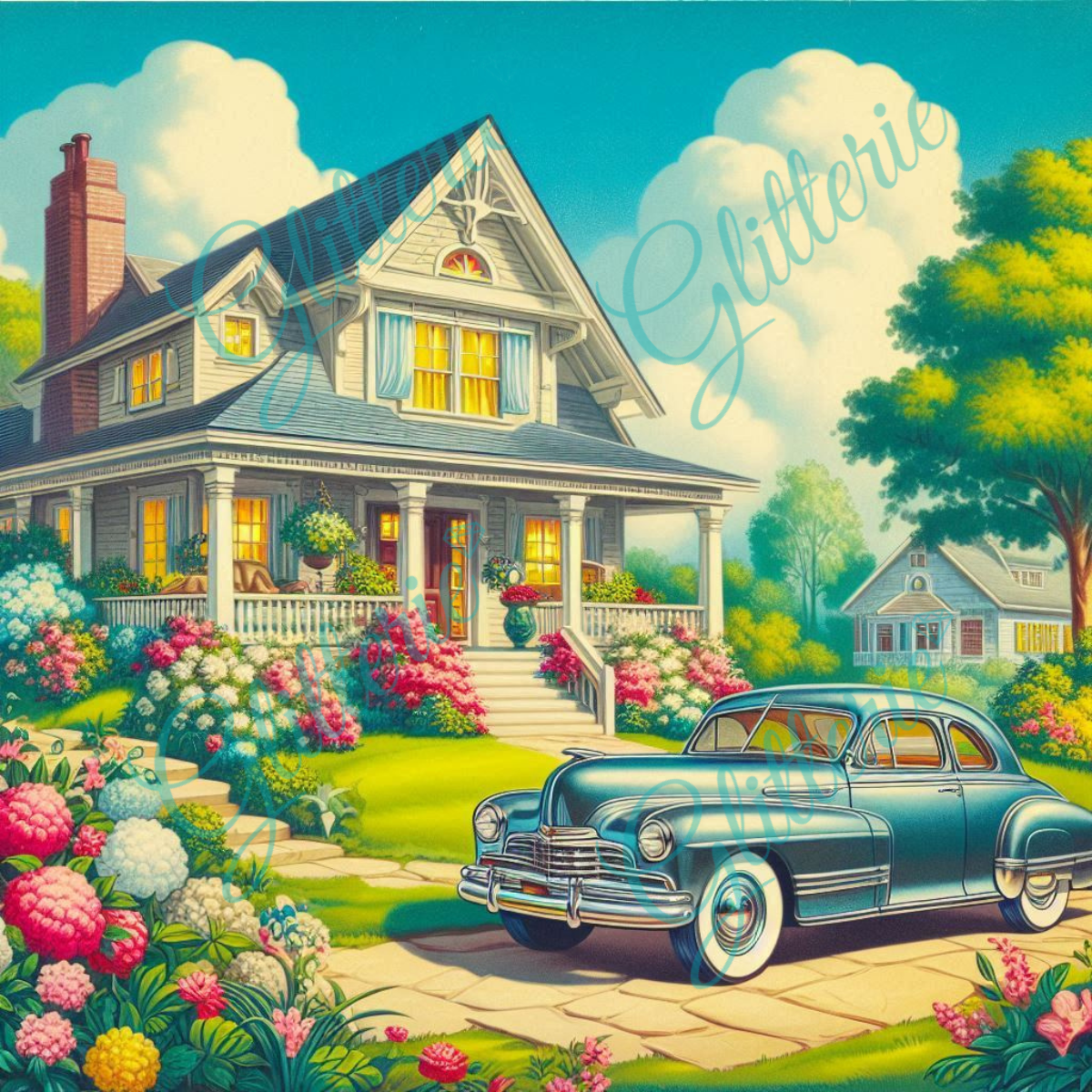 Broderie Diamant - Sweet home - Glitterie
