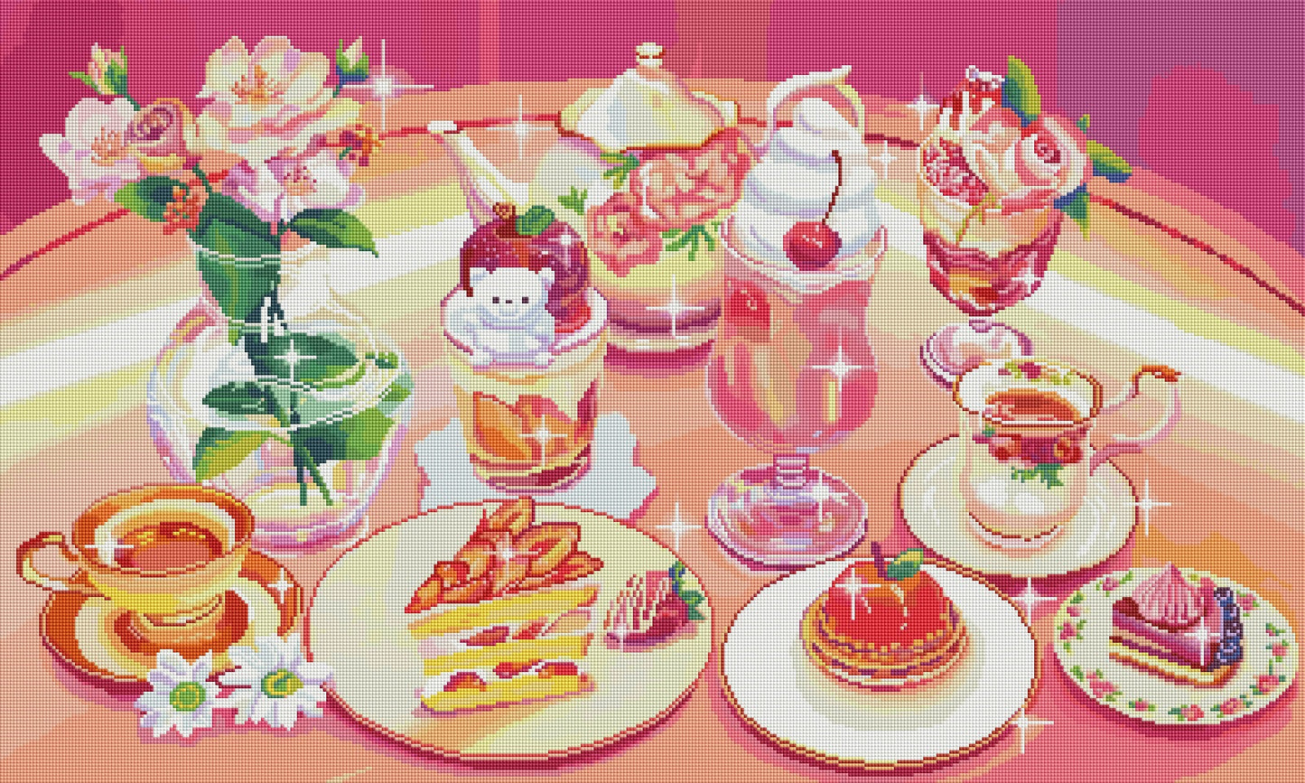 Roses, tea and desserts