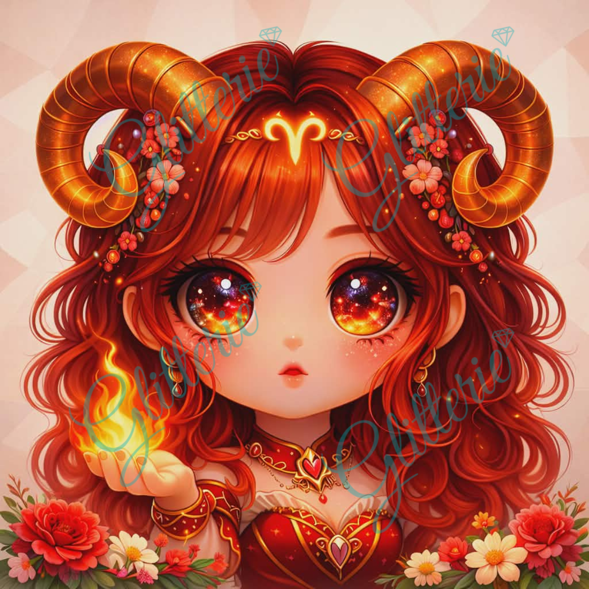 Broderie Diamant - Bélier - Glitterie