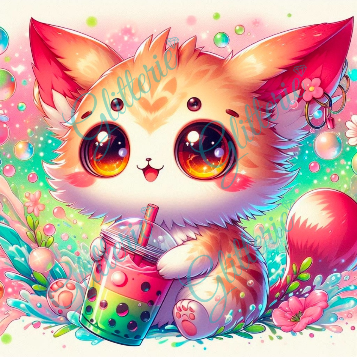 Broderie Diamant - Cerise