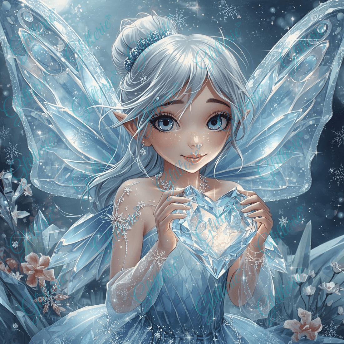 Broderie Diamant AB + Fairy Dust - Fée des Glaces - Glitterie