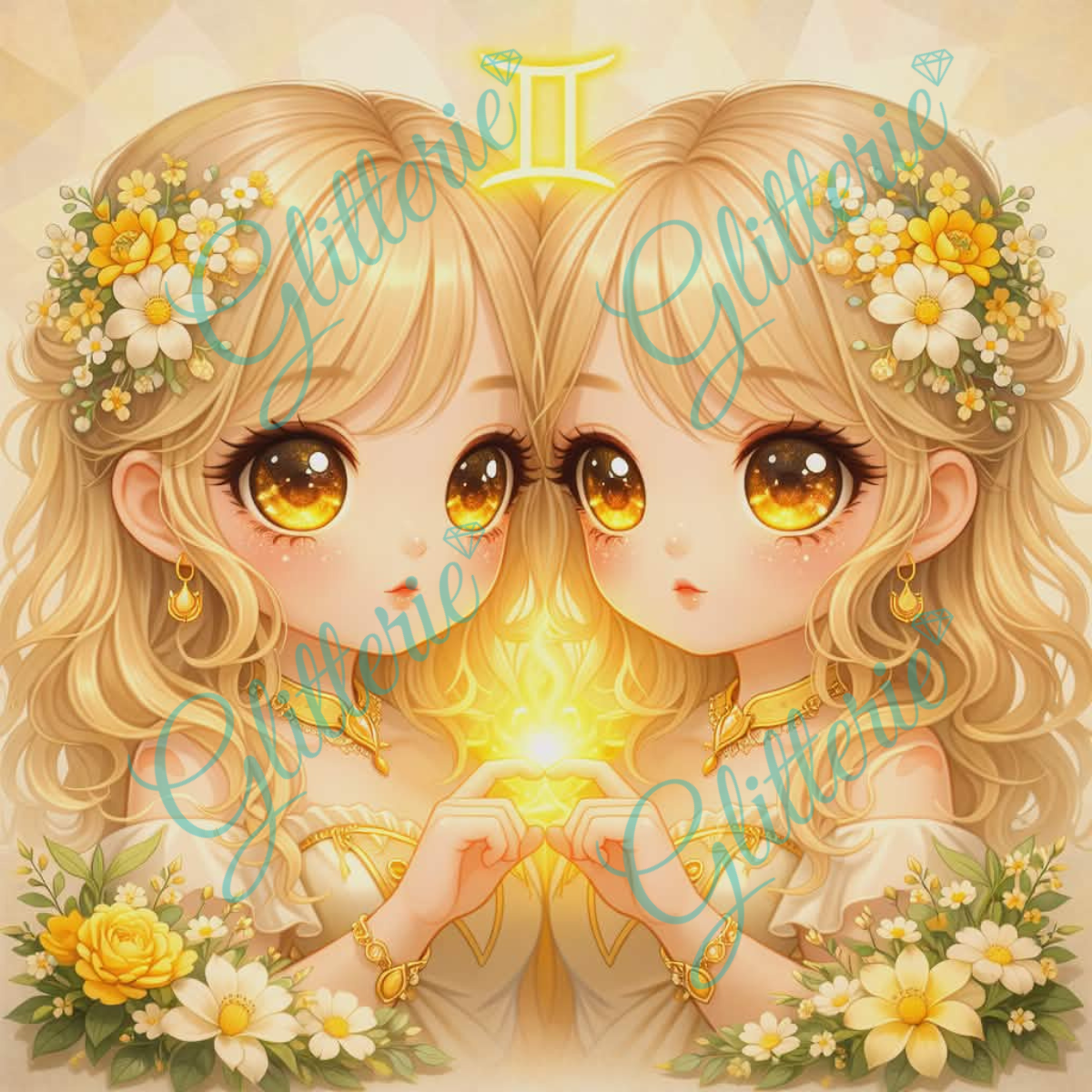 Broderie Diamant - Gémeaux