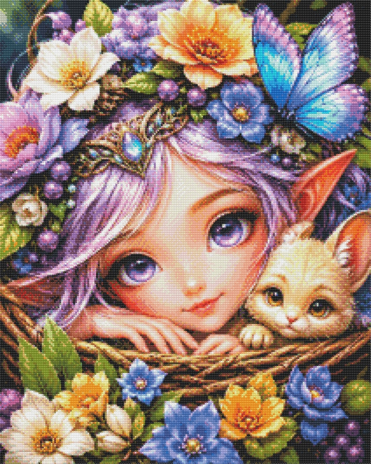 Broderie Diamant - Elfea Violette