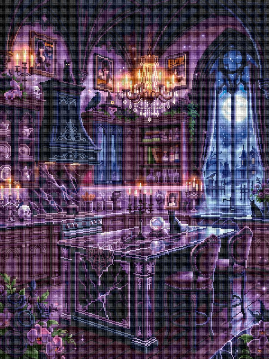 Broderie Diamant - Witchy kitchen - Glitterie