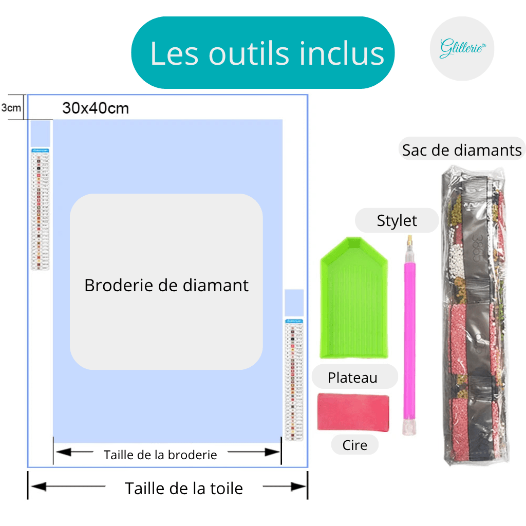 Broderie Diamant - Narval - Glitterie