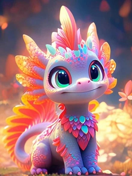 Broderie Diamant AB+ - Dragon des Rêves - Glitterie