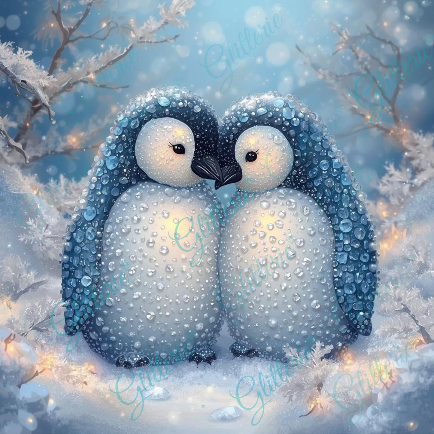 Broderie Diamant - Amour givré