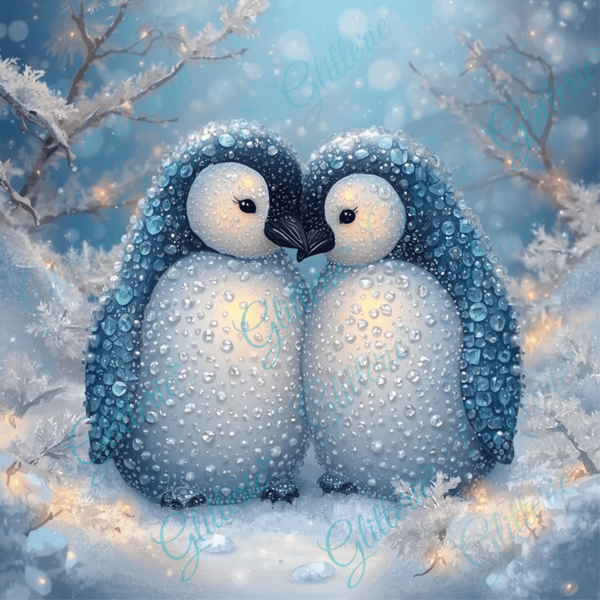 Broderie Diamant - Amour givré - Glitterie