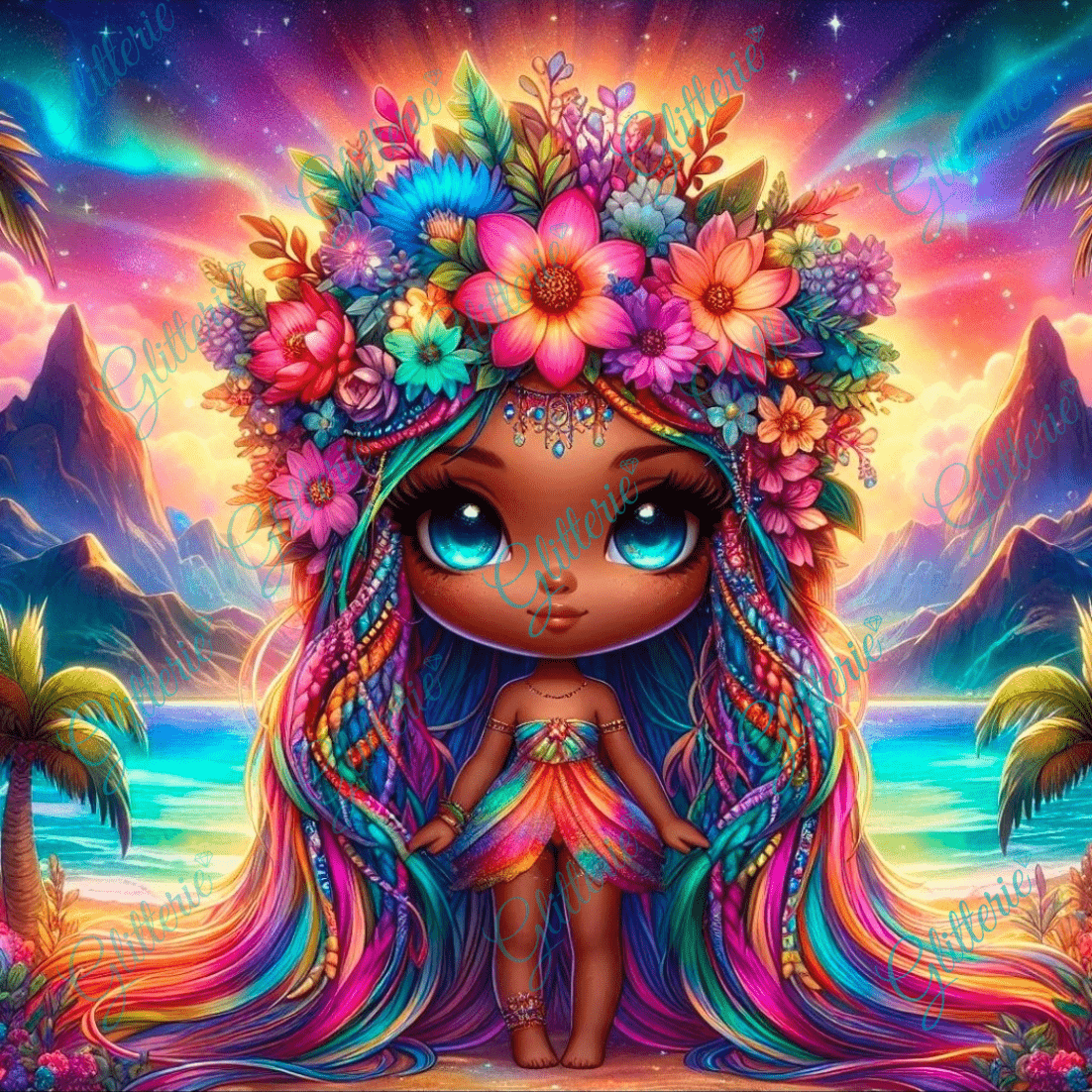 Broderie Diamant - Aloha - Glitterie