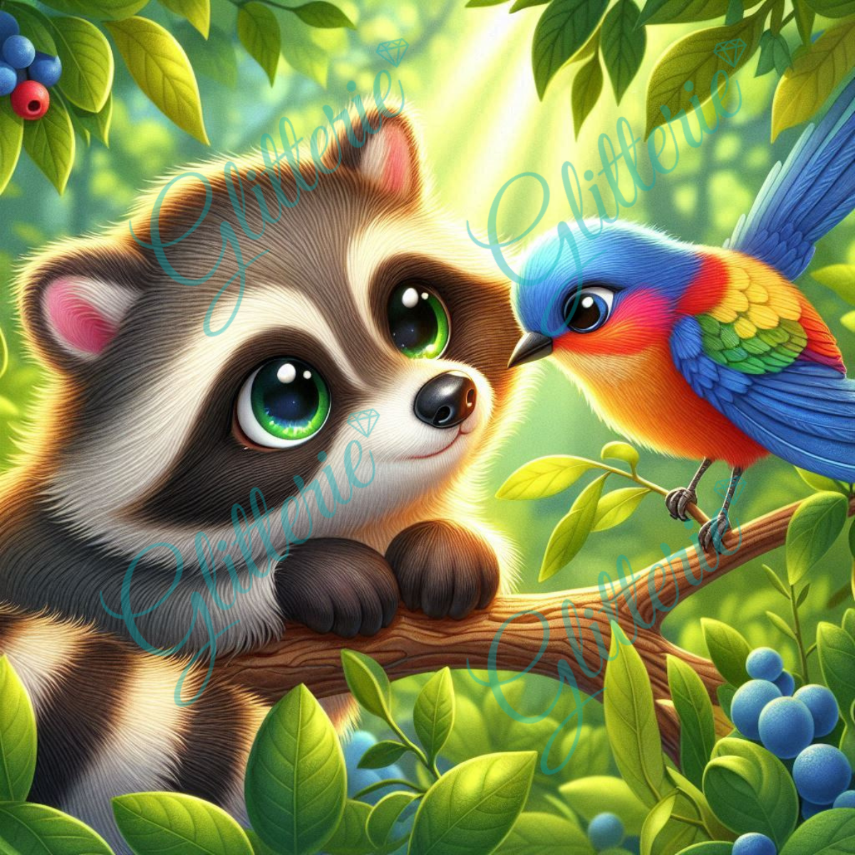 Broderie Diamant - Rencontre colorée