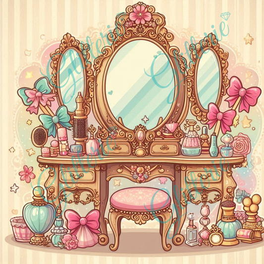 Broderie Diamant - Coiffeuse - Glitterie