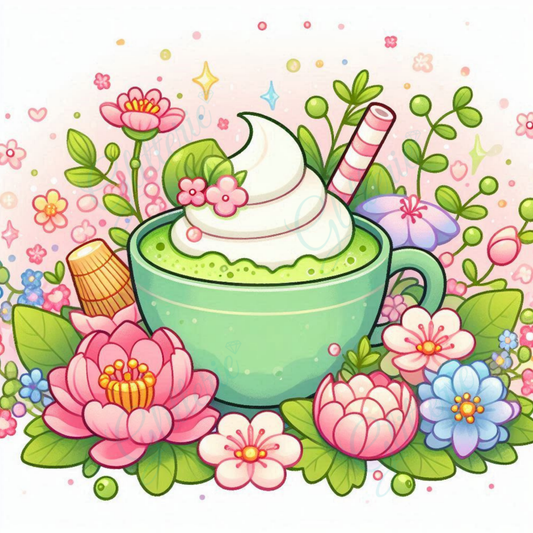 Broderie Diamant - Matcha émeraude - Glitterie