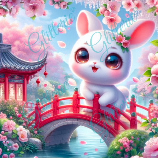 Broderie Diamant - Le lapin - Glitterie