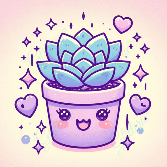 Broderie Diamant - Douce succulente - Glitterie