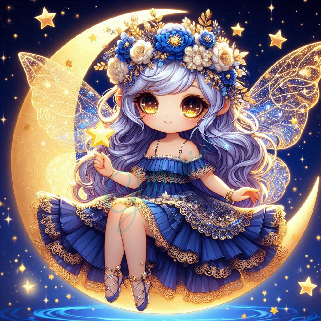Broderie Diamant - Fée du ciel nocturne