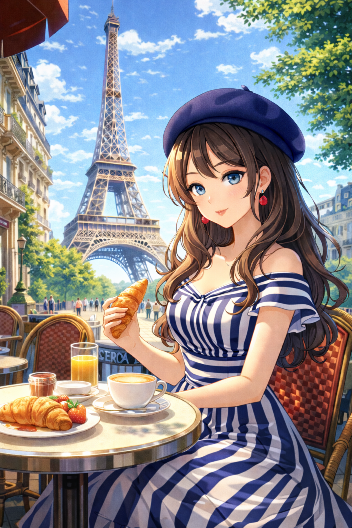 Broderie Diamant - Matin doré à Paris