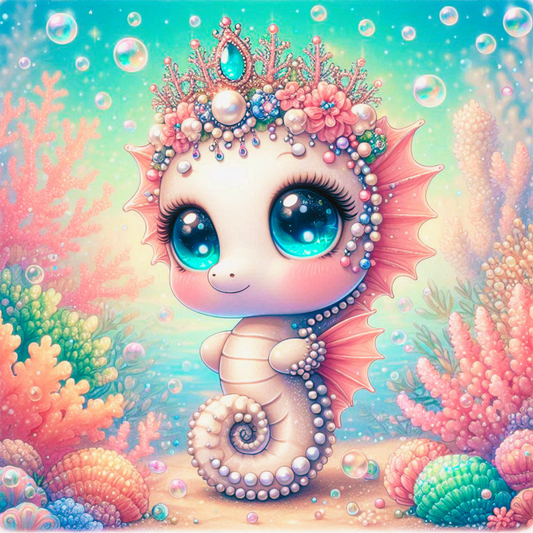 Broderie Diamant - Perléa, la Princesse des coraux - Glitterie