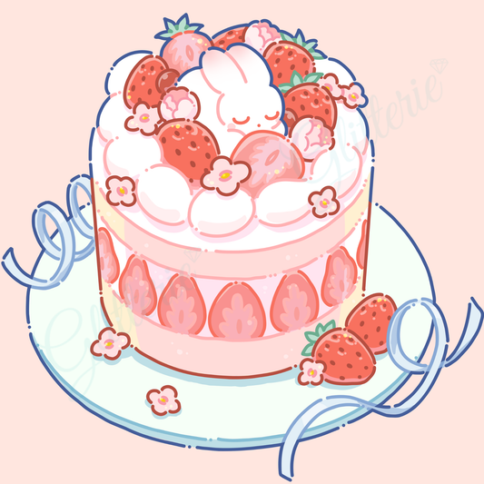 Broderie Diamant - Sweet strawberry