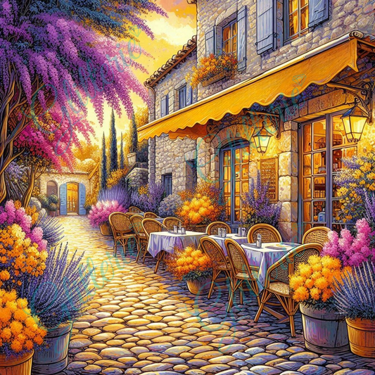 Broderie Diamant - Terrasse en Provence - Glitterie