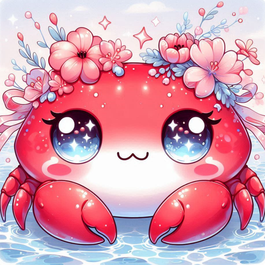Broderie Diamant - Rosalia, le crabe des eaux douces - Glitterie