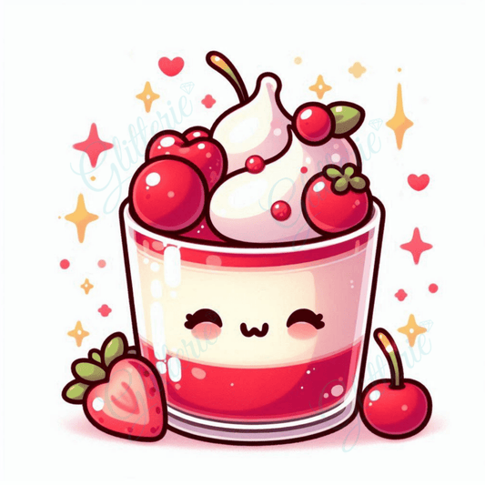 Broderie Diamant - Pannacotta chérie - Glitterie