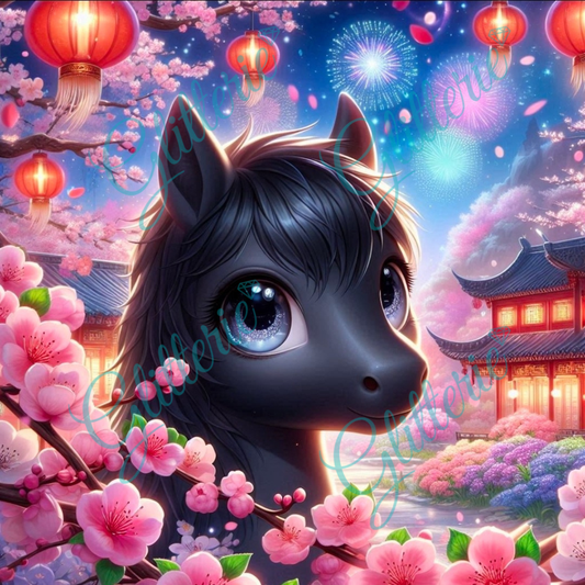 Broderie Diamant - Cheval de fortune - Glitterie