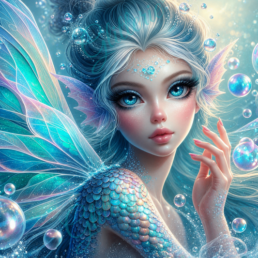 Broderie Diamant - La Reine des eaux cristallines - Glitterie