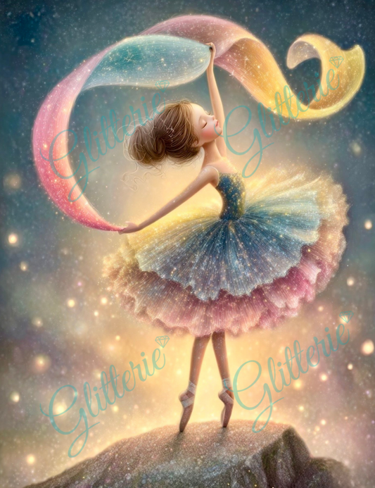 Broderie Diamant - La danseuse de lumière - Glitterie