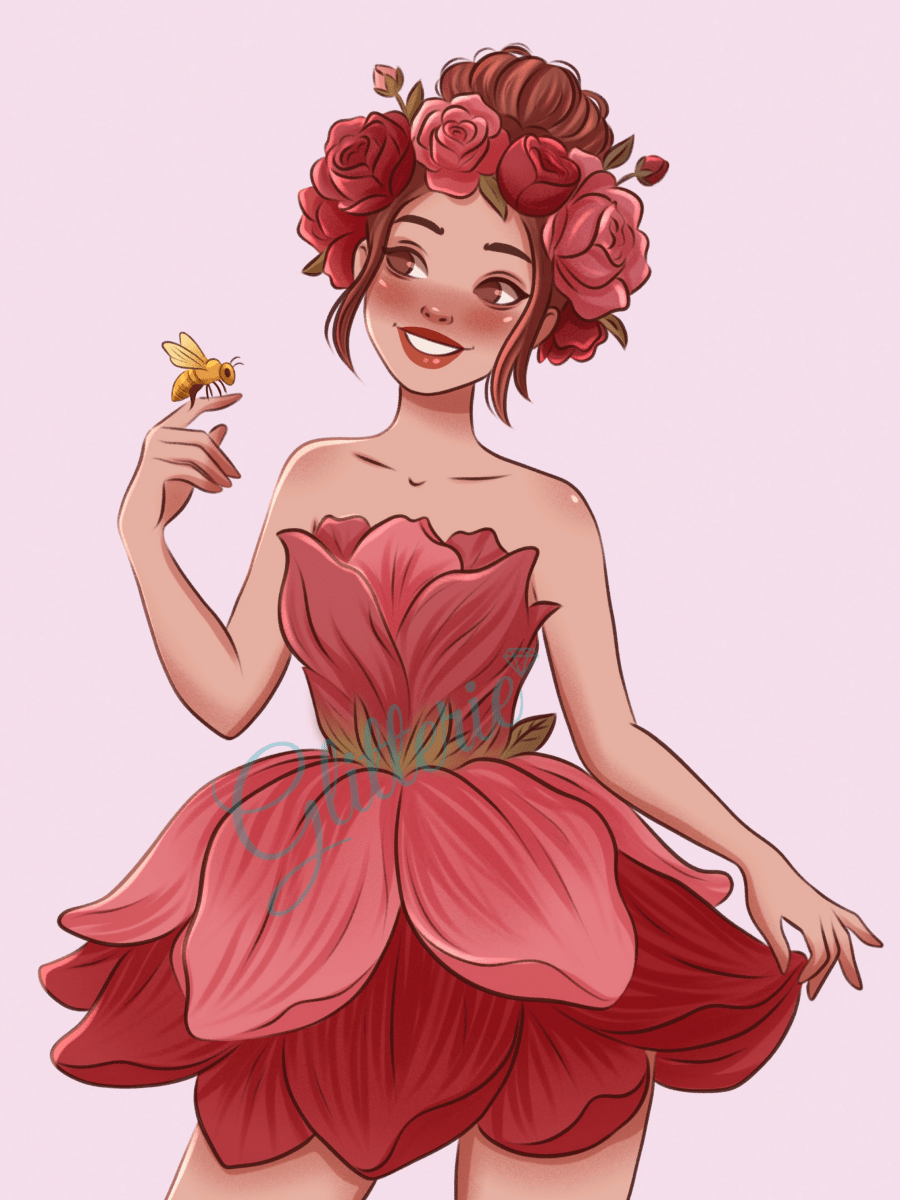 Broderie Diamant - Cœur de rose - Glitterie