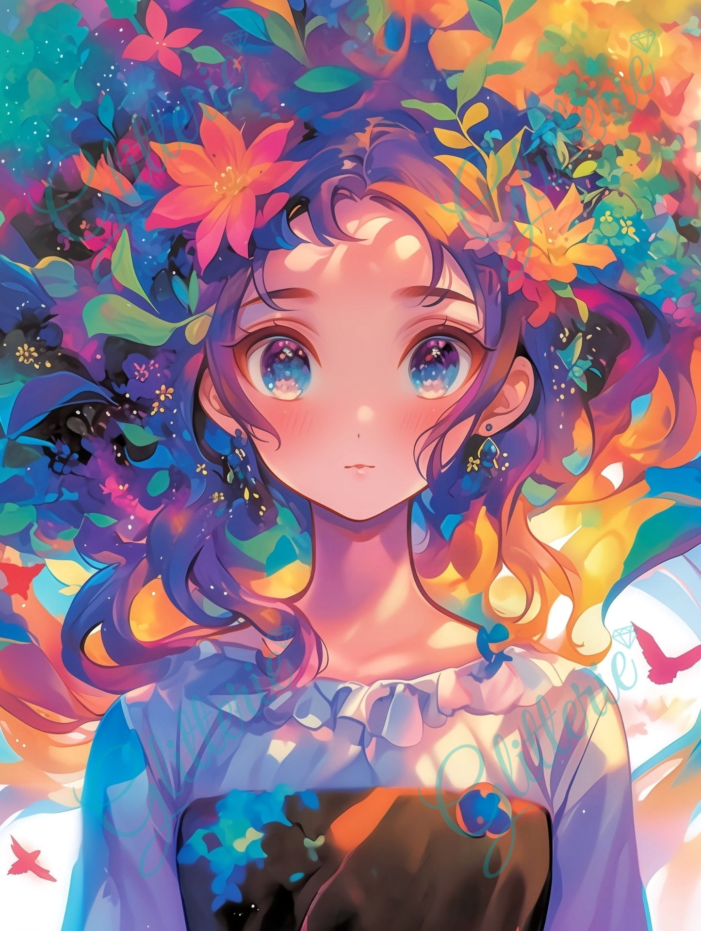 Broderie Diamant - Rêve botanique