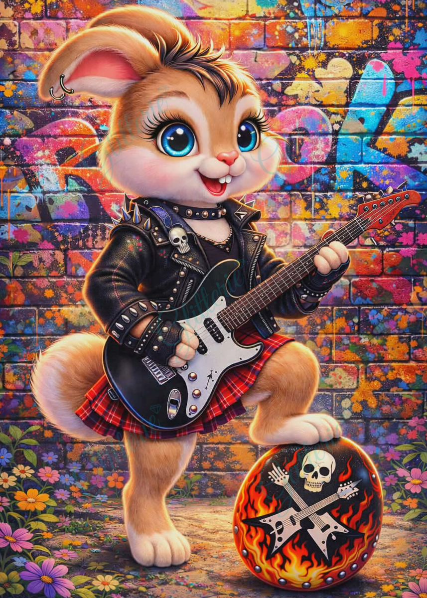 Broderie Diamant - Rock'n'bunny - Glitterie