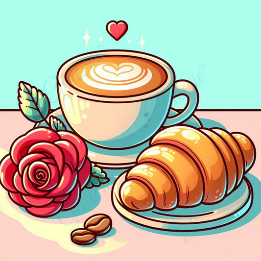 Broderie Diamant - Passion café