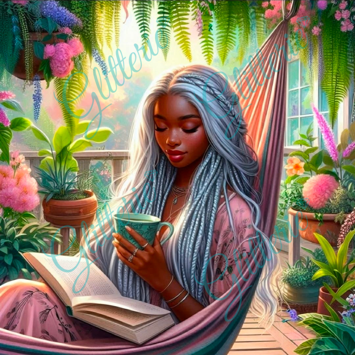 Broderie Diamant - Moment lecture - Glitterie