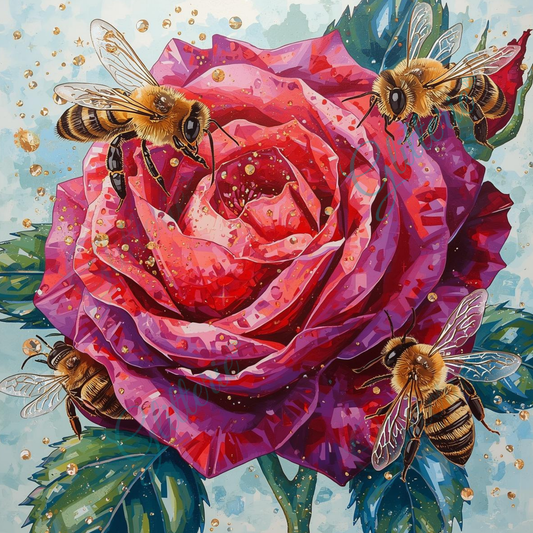 Broderie Diamant - Les gardiennes de la rose