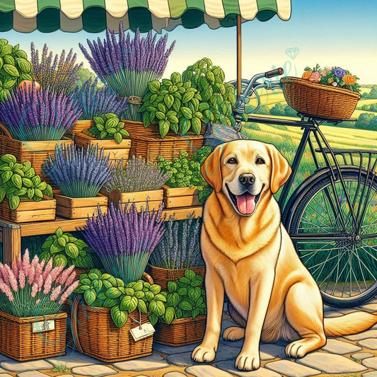 Broderie Diamant - Marché provençal