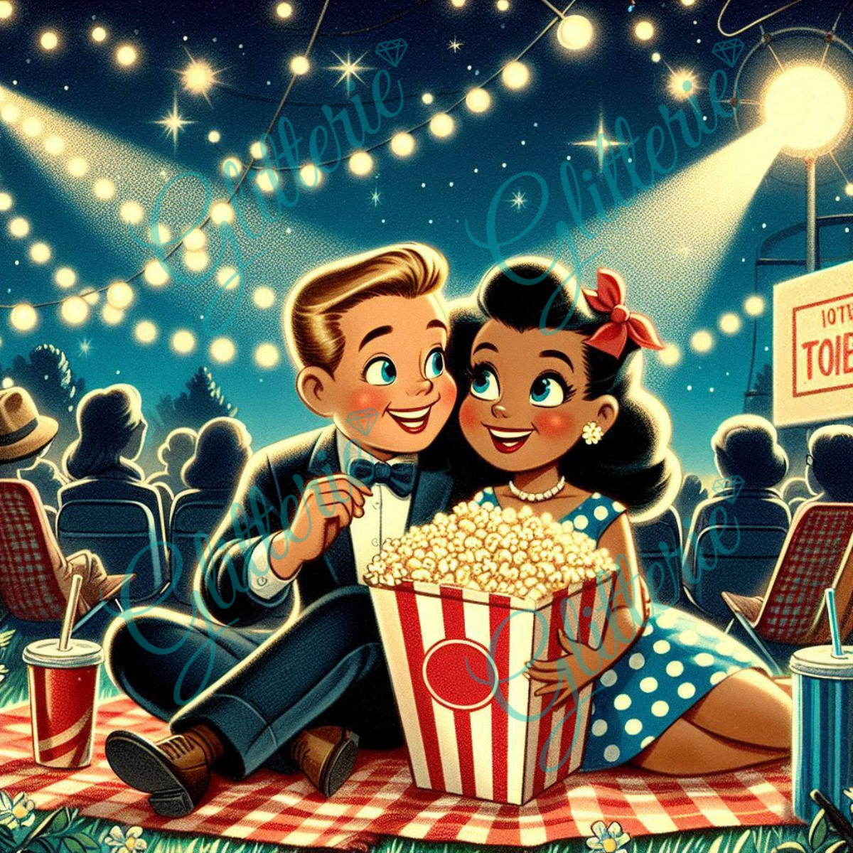 Broderie Diamant - Ciné date - Glitterie