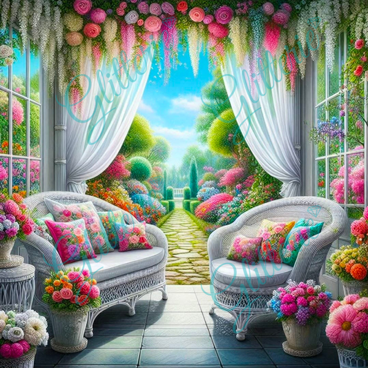 Broderie Diamant - L'heure du thé