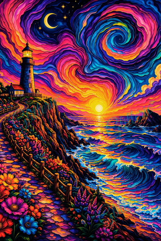 Broderie Diamant - Le phare des songes - Glitterie