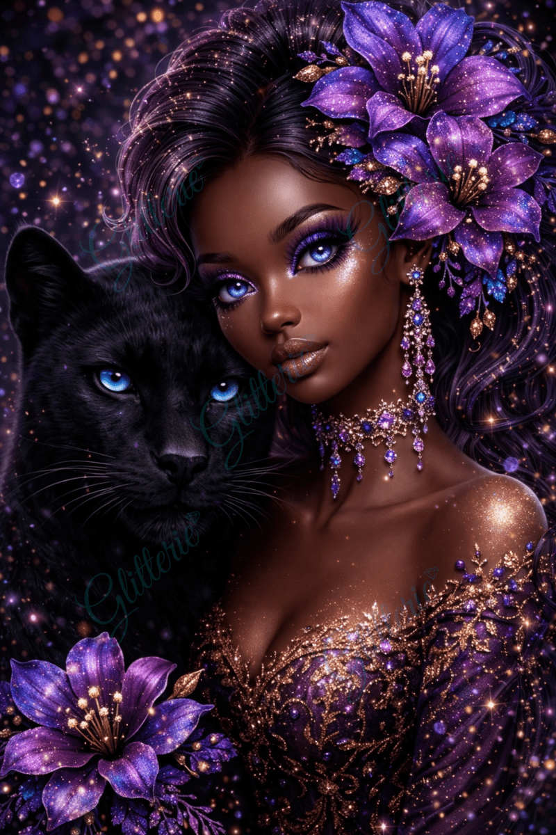 Broderie Diamant - Tissée d'étoiles - Glitterie
