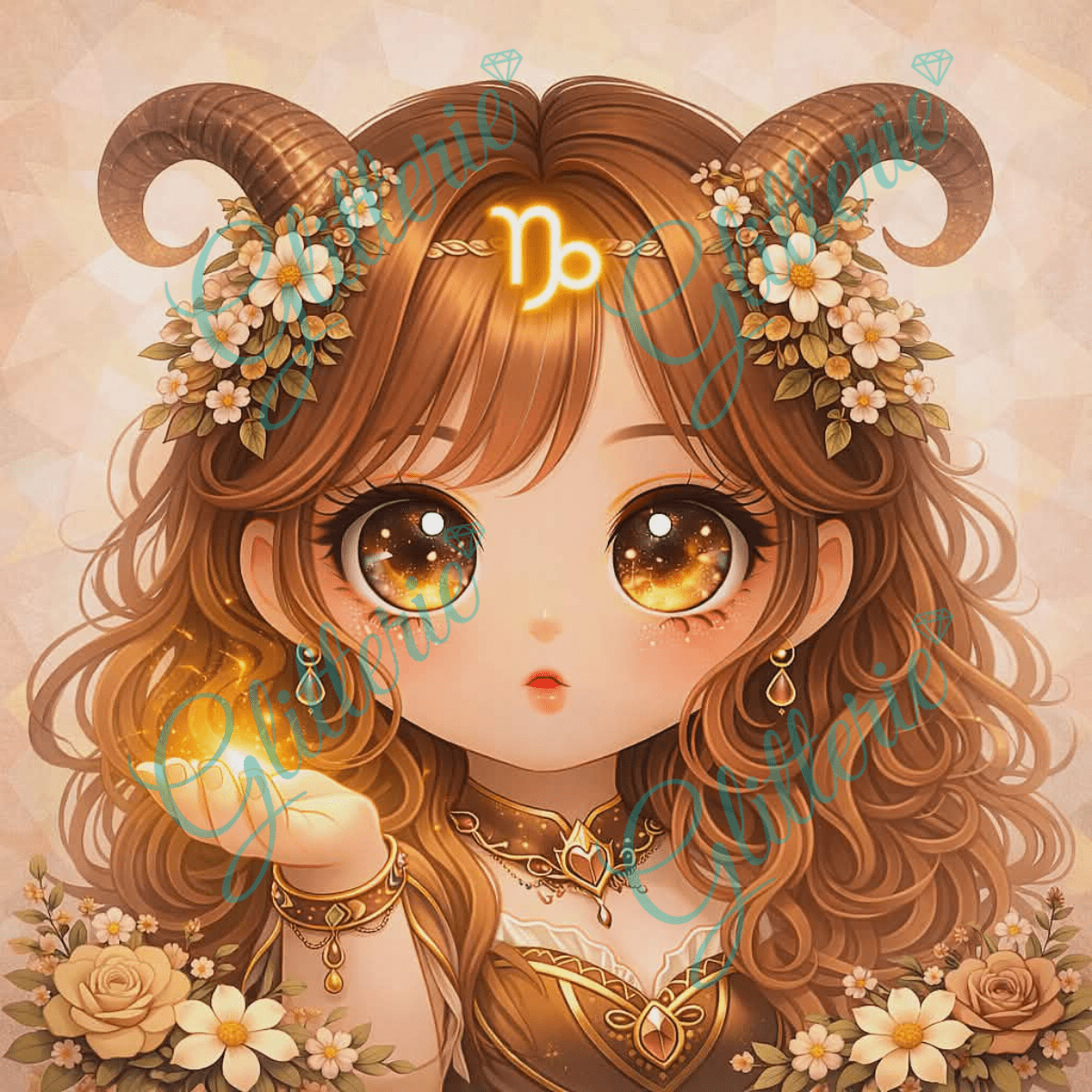 Broderie Diamant - Capricorne - Glitterie