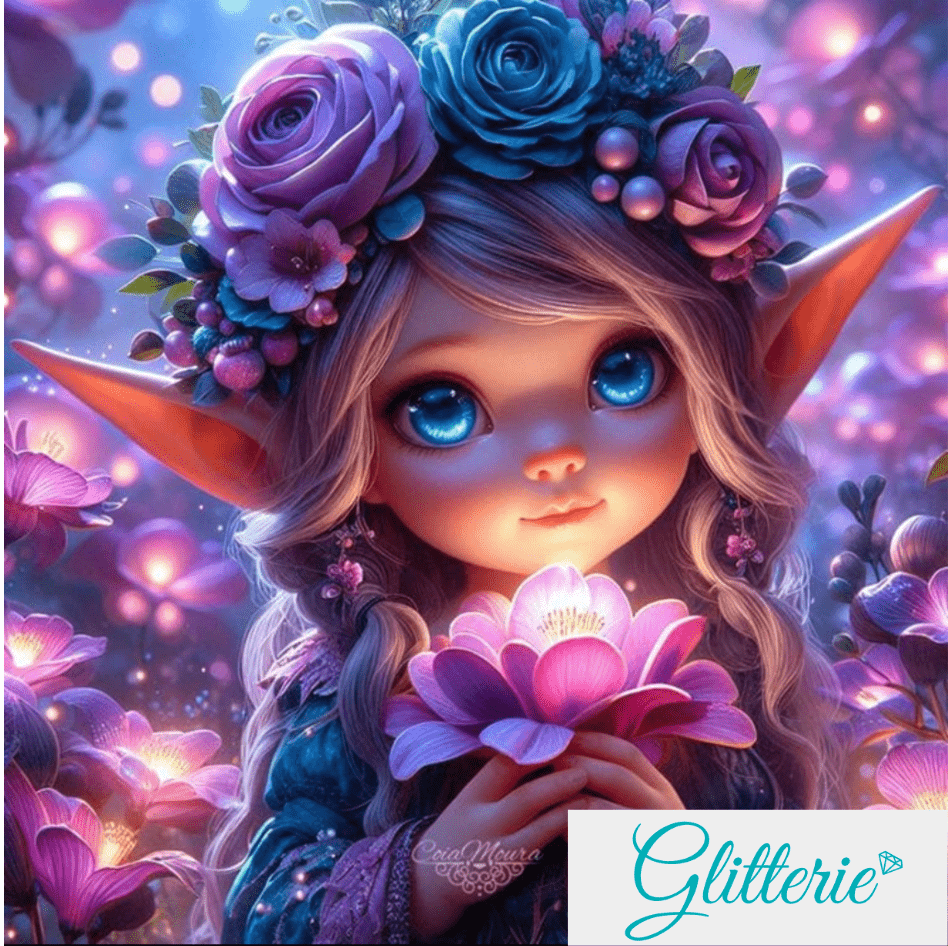 Broderie Diamant AB+ - Gardienne des fleurs - Glitterie