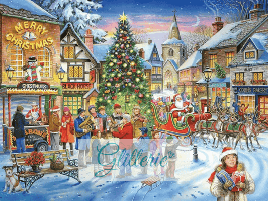Broderie Diamant AB+ - Village de Noël - Glitterie